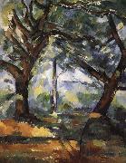 Paul Cezanne tree oil on canvas